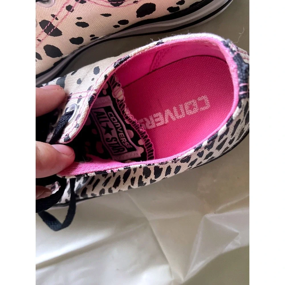 Converse‎ Chuck Taylor All Star Leopard Print Pink Kids Sneakers 549681F Size 6